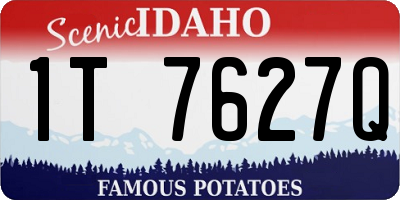 ID license plate 1T7627Q