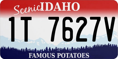 ID license plate 1T7627V