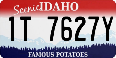 ID license plate 1T7627Y