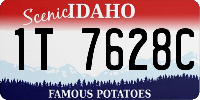 ID license plate 1T7628C