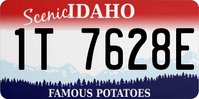 ID license plate 1T7628E