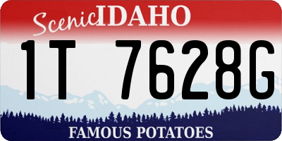 ID license plate 1T7628G