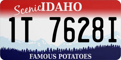 ID license plate 1T7628I
