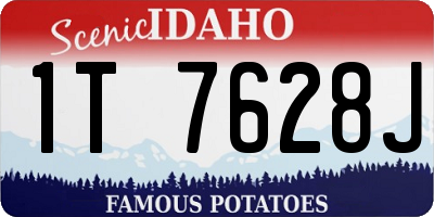 ID license plate 1T7628J