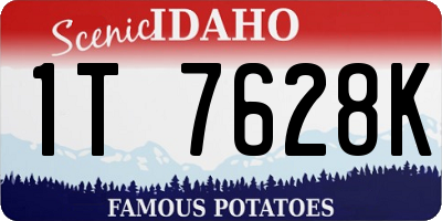 ID license plate 1T7628K