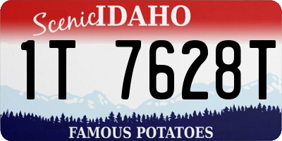 ID license plate 1T7628T