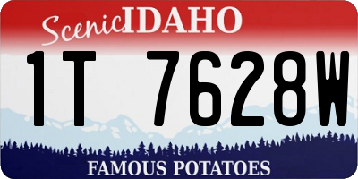 ID license plate 1T7628W