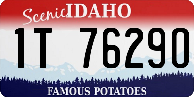 ID license plate 1T7629O