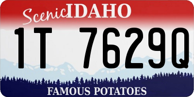ID license plate 1T7629Q