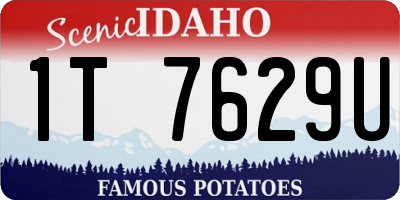 ID license plate 1T7629U