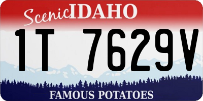 ID license plate 1T7629V
