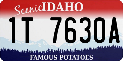 ID license plate 1T7630A