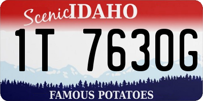 ID license plate 1T7630G