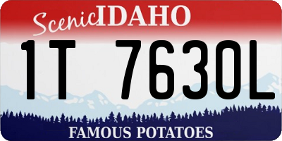 ID license plate 1T7630L