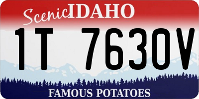 ID license plate 1T7630V