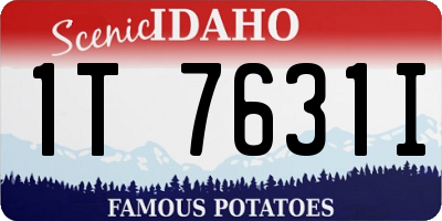 ID license plate 1T7631I