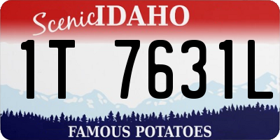 ID license plate 1T7631L