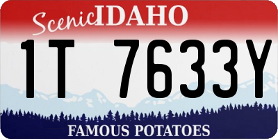ID license plate 1T7633Y