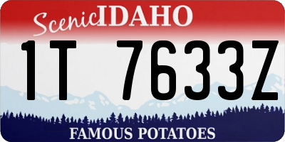 ID license plate 1T7633Z