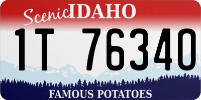ID license plate 1T7634O