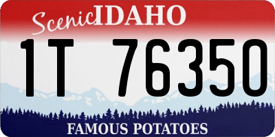 ID license plate 1T7635O