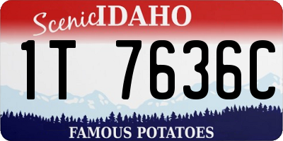 ID license plate 1T7636C