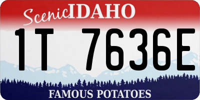 ID license plate 1T7636E