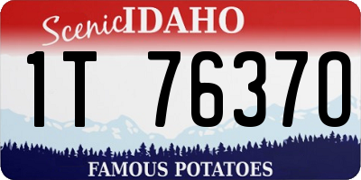 ID license plate 1T7637O