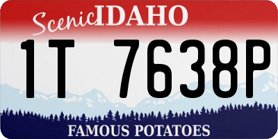 ID license plate 1T7638P