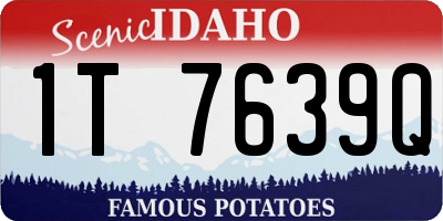 ID license plate 1T7639Q