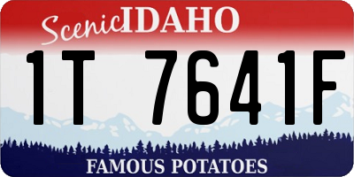 ID license plate 1T7641F