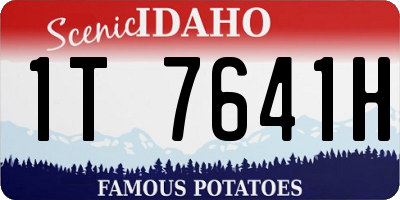 ID license plate 1T7641H