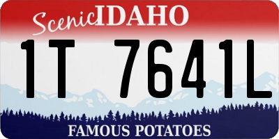 ID license plate 1T7641L