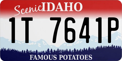ID license plate 1T7641P
