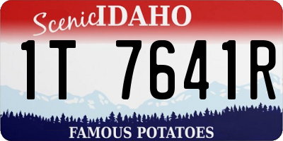ID license plate 1T7641R