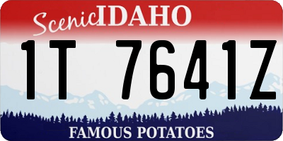 ID license plate 1T7641Z