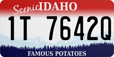 ID license plate 1T7642Q