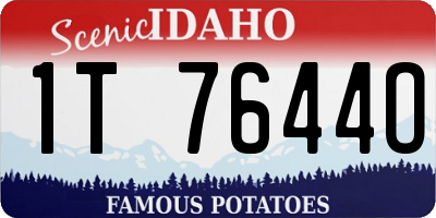 ID license plate 1T7644O