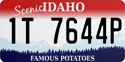ID license plate 1T7644P