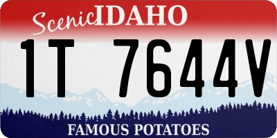 ID license plate 1T7644V