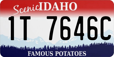 ID license plate 1T7646C