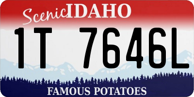 ID license plate 1T7646L