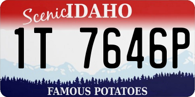 ID license plate 1T7646P