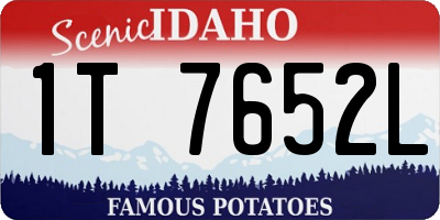 ID license plate 1T7652L