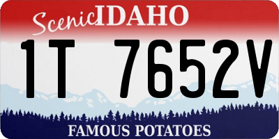ID license plate 1T7652V
