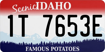 ID license plate 1T7653E