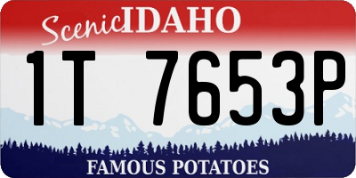 ID license plate 1T7653P