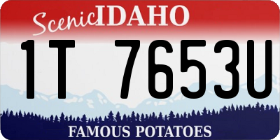 ID license plate 1T7653U