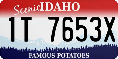 ID license plate 1T7653X