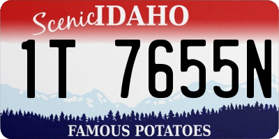 ID license plate 1T7655N